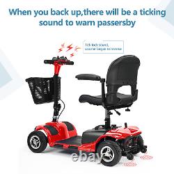 4 Roues Mobilité Scooter Power Wheel Chaise Électrique Device Compact Christmas Us