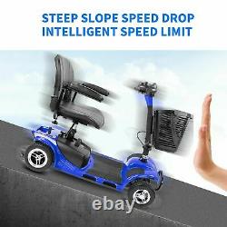 4 Roues Power Mobility Scooter Wheel Chair Electric Device Compact For Travel