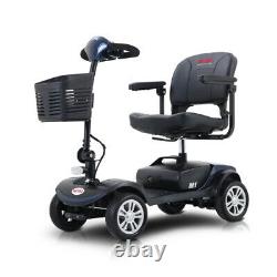 4-wheel Mobility Scooter Electric Powered Wheelchair Device Folding Elderly 25km