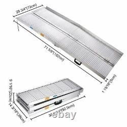 6ft Aluminium Wheelchair Ramp Folding Mobility Suitcase Threshold Scooter Carrier
