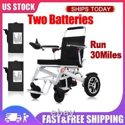 Autonomie de voyage de 30 miles, fauteuil roulant électrique pour adultes approuvé par les compagnies aériennes