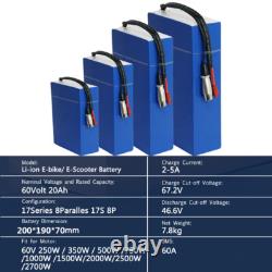 Batterie Lithium de 24V 52V 60V 20Ah pour Scooter Électrique, Vélo Électrique, Vélo et Fauteuil Roulant