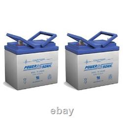 Batterie Power-Sonic 2 Pack 12 Volt 35 Ampère Heure pour Fauteuil Roulant Électrique Scooter U1