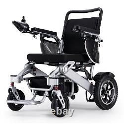 Chaise roulante électrique légère et pliable tout-terrain intelligente avec une autonomie de 25 miles