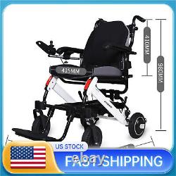 Chaise roulante électrique légère pliable avec commande à distance, fauteuil roulant électrique portable