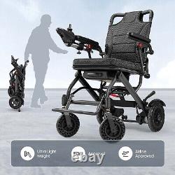 Chaise roulante électrique pliable intelligente légère pour seniors adultes en avion