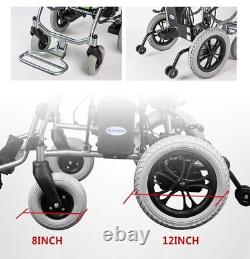 Chaise roulante électrique pliable légère de mobilité lourde 24V 2023 aux États-Unis