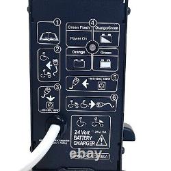 Chargeur de batterie pour fauteuil roulant électrique CTE Corp REF 4C24080A, 24 Volts 8A, 3 broches