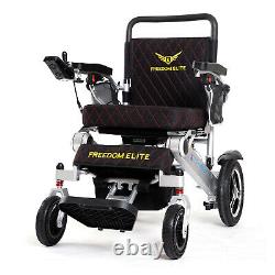 Coussin en cuir de première qualité, fauteuil roulant électrique robuste à charge de 330 livres, noir