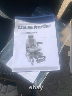 Ctm Mini Power Chair Avec Chargeur Et Manuel D'utilisation Hs-2850 Couleur Bourgogne