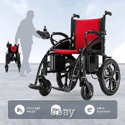 Deux batterie Tout Terrain Fauteuil Roulant Électrique Pliable Scooter de Mobilité Robuste