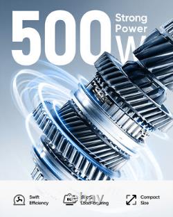 Deux fauteuils roulants électriques pliants tout terrain à deux batteries, fauteuils roulants lourds de 500W