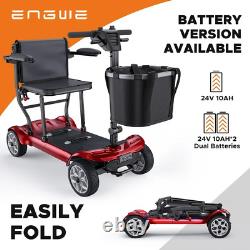 ENGWE 270W 24V 10AH Trottinette Électrique Pliable Scooter de Mobilité Fauteuil Roulant Électrique