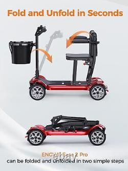 ENGWE 270W 24V 10AH Trottinette Électrique Pliable Scooter de Mobilité Fauteuil Roulant Électrique