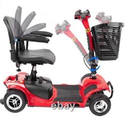 Élévateur pour scooter à 4 roues 1inchome pour personnes âgées, fauteuil roulant électrique pliable, ROUGE.