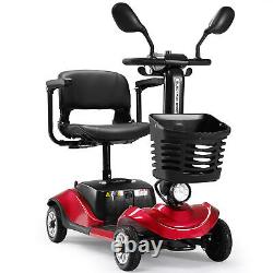FDA Scooter de mobilité à 4 roues Fauteuil roulant électrique Adulte Jeune Senior Protection contre les pentes