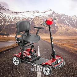 Fauteuil Roulant Électrique 24V 12AH Scooter Mobilité Motorisé Portable à 4 Roues NOUVEAU