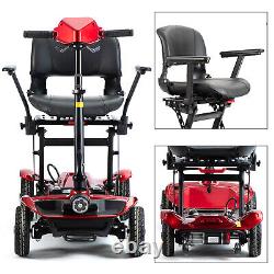 Fauteuil Roulant Électrique 24V 12AH Scooter Mobilité Motorisé Portable à 4 Roues NOUVEAU