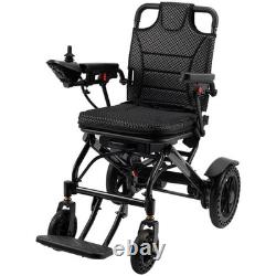 Fauteuil Roulant Électrique 360W Léger Pliable pour Adultes Seniors Noir