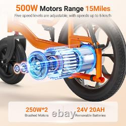 Fauteuil Roulant Électrique Adulte Reclinable Pliable Léger Scooters Aide Motorisé