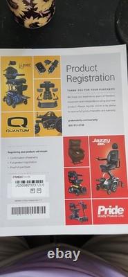 Fauteuil Roulant Électrique Heavy-Duty Pride Jazzy EVO 614 HD avec Suspension ATX, 450 lb