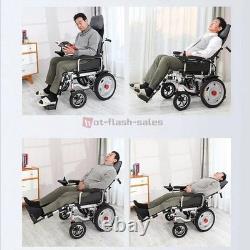Fauteuil Roulant Électrique Incliné Tout Terrain 4 Roues Scooter de Mobilité Pliable