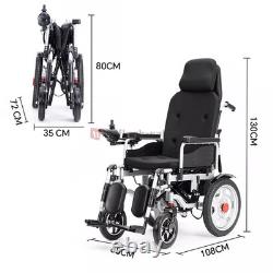 Fauteuil Roulant Électrique Incliné Tout Terrain 4 Roues Scooter de Mobilité Pliable