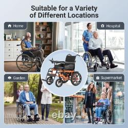 Fauteuil Roulant Électrique Intelligent Pliable Motorisé Tout Terrain US Nouveau