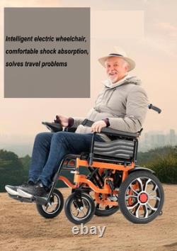 Fauteuil Roulant Électrique Intelligent Pliable Motorisé Tout Terrain US Nouveau