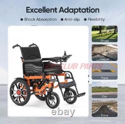 Fauteuil Roulant Électrique Intelligent Pliable Motorisé Tout Terrain US Nouveau