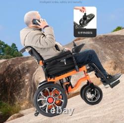 Fauteuil Roulant Électrique Intelligent Pliable Tout Terrain 4 Roues Scooter de Mobilité