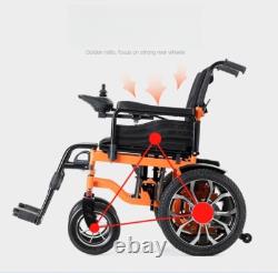 Fauteuil Roulant Électrique Intelligent Pliable Tout Terrain 4 Roues Scooter de Mobilité