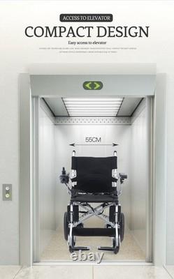 Fauteuil Roulant Électrique Pliable Intelligent Tout Terrain 4 Roues Scooter de Mobilité