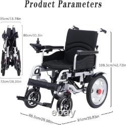 Fauteuil Roulant Électrique Pliable Léger, Moteurs Robustes de 500W 20mi JD-EW8027