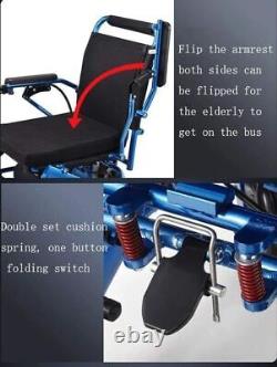 Fauteuil Roulant Électrique Pliable Léger Portable Motorisé USA