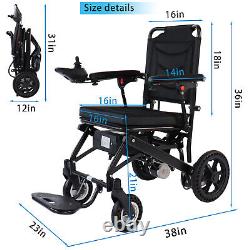 Fauteuil Roulant Électrique Pliable Pour Adultes Portable Léger Fauteuil Roulant Silencieux