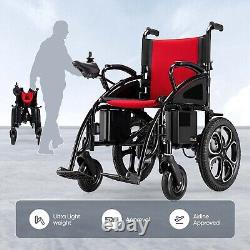 Fauteuil Roulant Électrique Pliant Tout Terrain à Deux Batteries 500W Fauteuils Roulants Heavy Duty