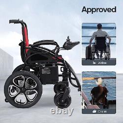 Fauteuil Roulant Électrique Pliant Tout Terrain à Deux Batteries 500W Fauteuils Roulants Heavy Duty