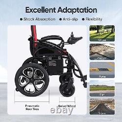 Fauteuil Roulant Électrique Pliant Tout Terrain à Deux Batteries 500W Fauteuils Roulants Heavy Duty