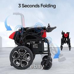 Fauteuil Roulant Électrique Pliant Tout Terrain à Deux Batteries 500W Fauteuils Roulants Heavy Duty