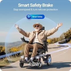 Fauteuil Roulant Électrique Reclinable Tous Terrains 4 Roues Scooter de Mobilité Pliable Nouveau