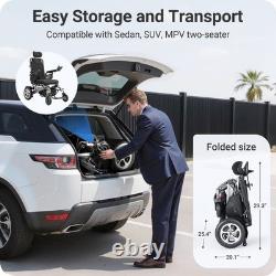 Fauteuil Roulant Électrique Reclinable Tout Terrain 4 Roues Scooters de Mobilité Pliables