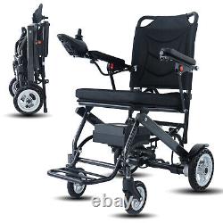 Fauteuil Roulant Électrique Ultra Léger de Voyage Pliable Portable 6A 24V