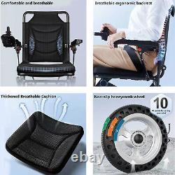 Fauteuil Roulant Électrique Ultra Léger de Voyage Pliable Portable 6A 24V