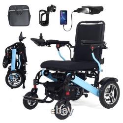 Fauteuil Roulant Électrique pour Adultes, Autonomie de 30 Miles, Batterie de 212AH, Largeur de Siège de 20 pouces
