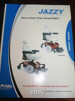Fauteuil Roulant Jazzy Select Power Wheelchair Avec Contrôleur Gc Seulement Utilisé 5 Fois