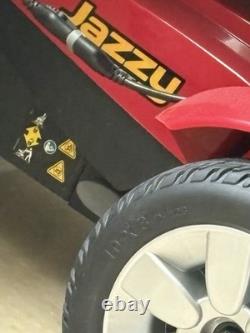 Fauteuil roulant électrique Jazzy Elite ES rouge à traction avant