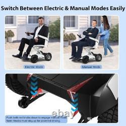 Fauteuil roulant électrique Sport S7 2026 le plus récent, moteur puissant, pliage automatique pour adultes