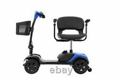 Fauteuil roulant électrique à 4 roues Scooter de mobilité compact pour adultes avec une durée de vie prolongée