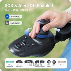 Fauteuil roulant électrique inclinable tout terrain 4 roues scooter de mobilité pliable